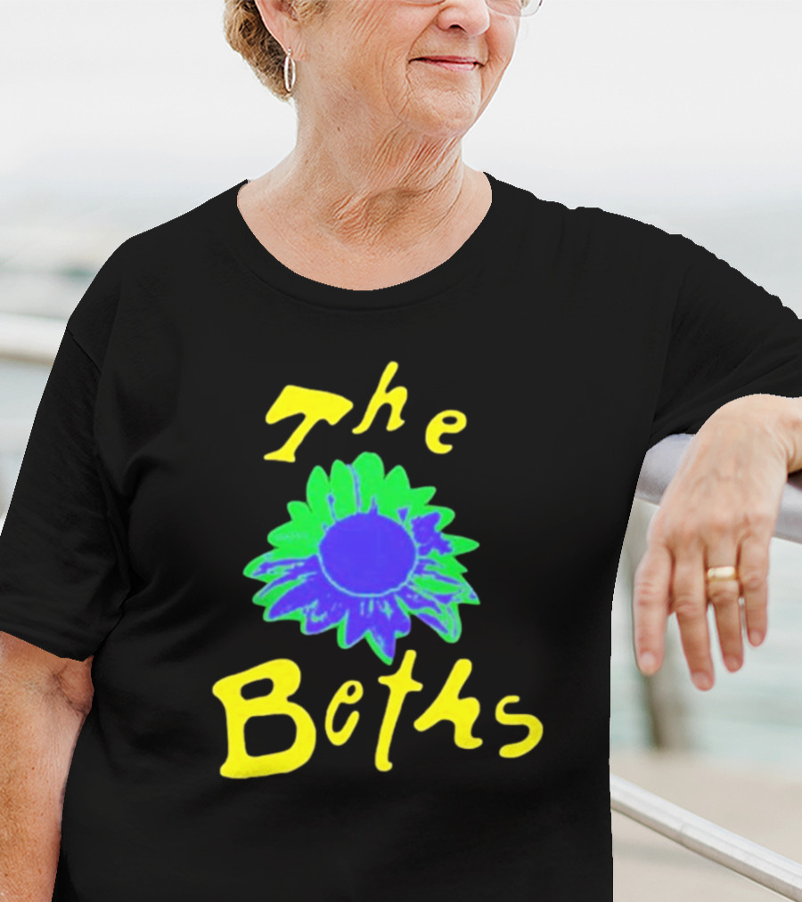 The Beths Bright Blue Green Flower T-Shirt