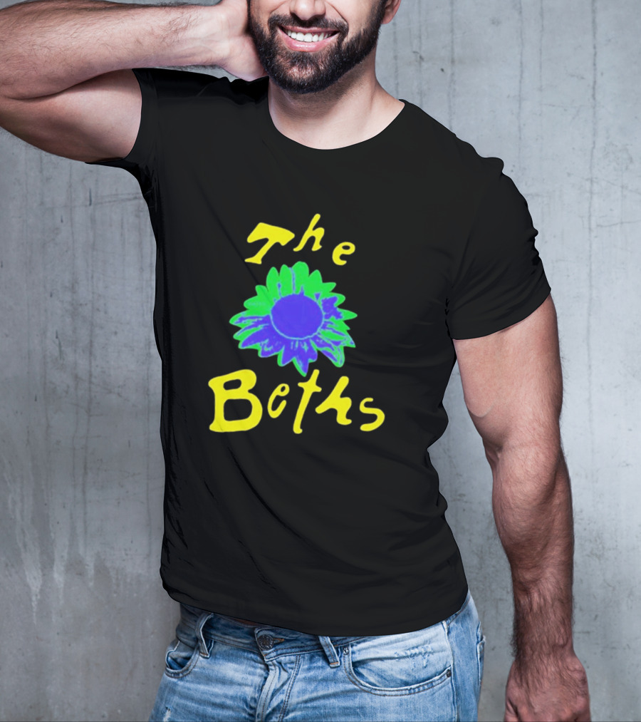 The Beths Bright Blue Green Flower T-Shirt