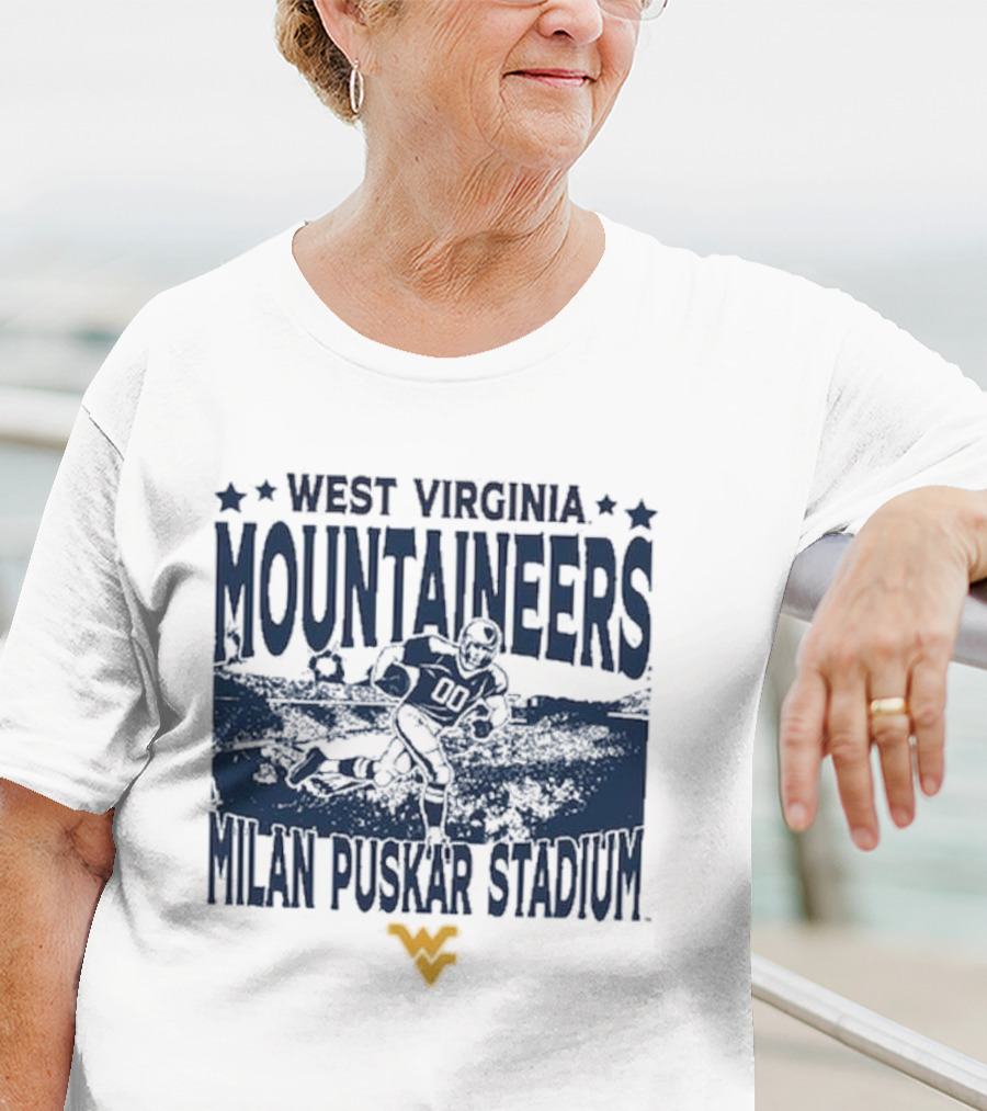 West Virginia Mountaineers Milan Puskar Stadium Vintage Gameday T-Shirt