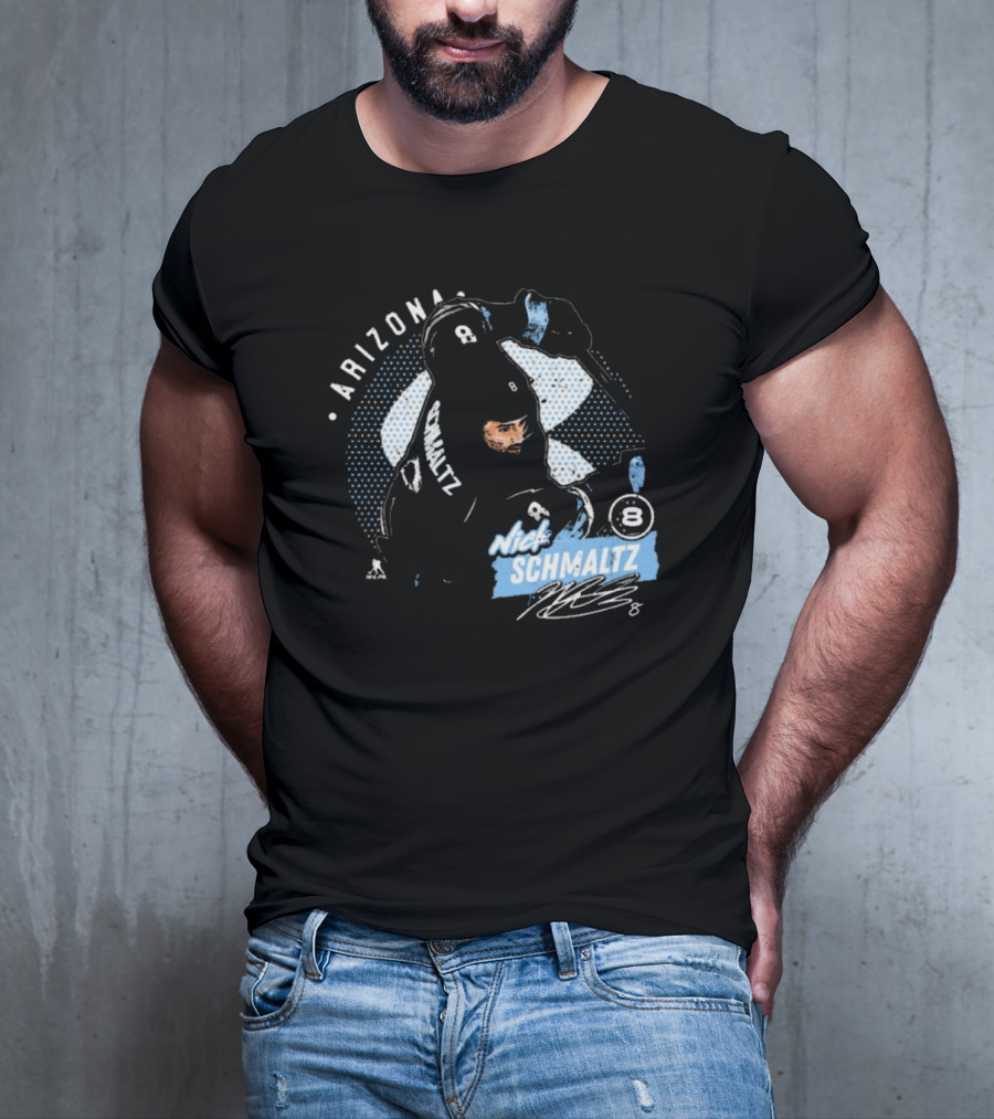 Arizona Nick Schmaltz Signature NHL Hockey Player 8 T-Shirt