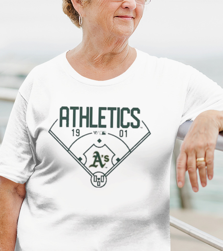 ATHLETICS 1901 A's Baseball Diamond T-Shirt