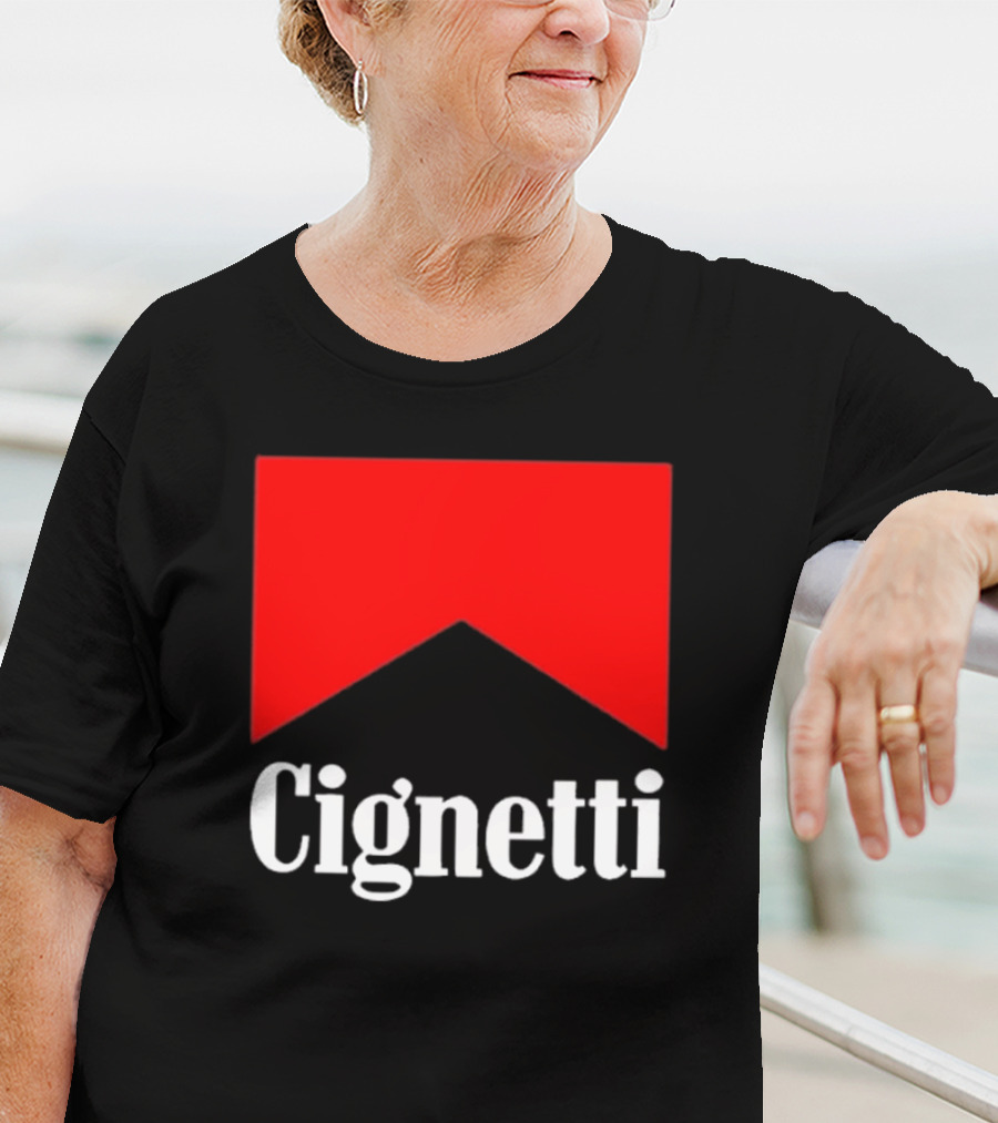 Cignetti Parody Logo Red Chevron T-Shirt