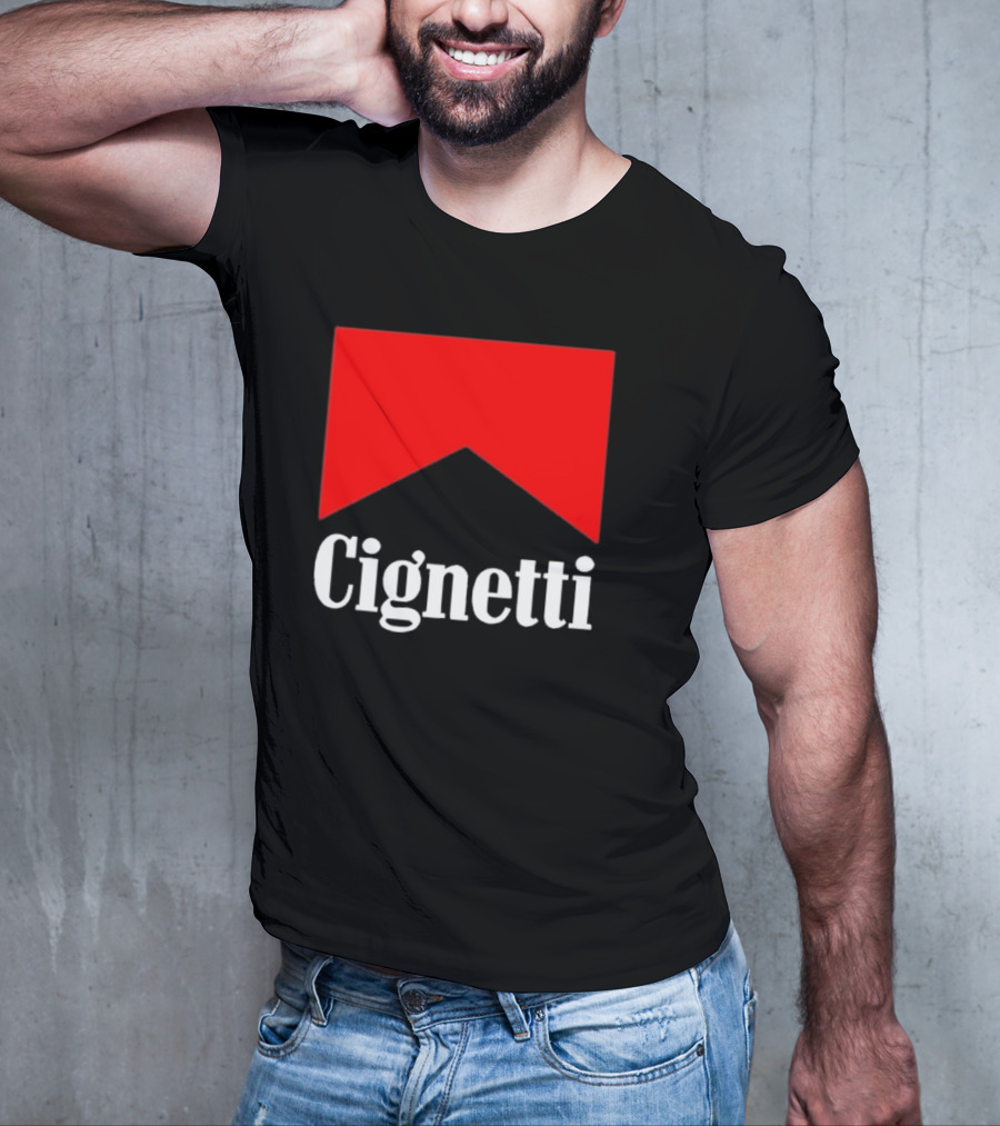 Cignetti Parody Logo Red Chevron T-Shirt