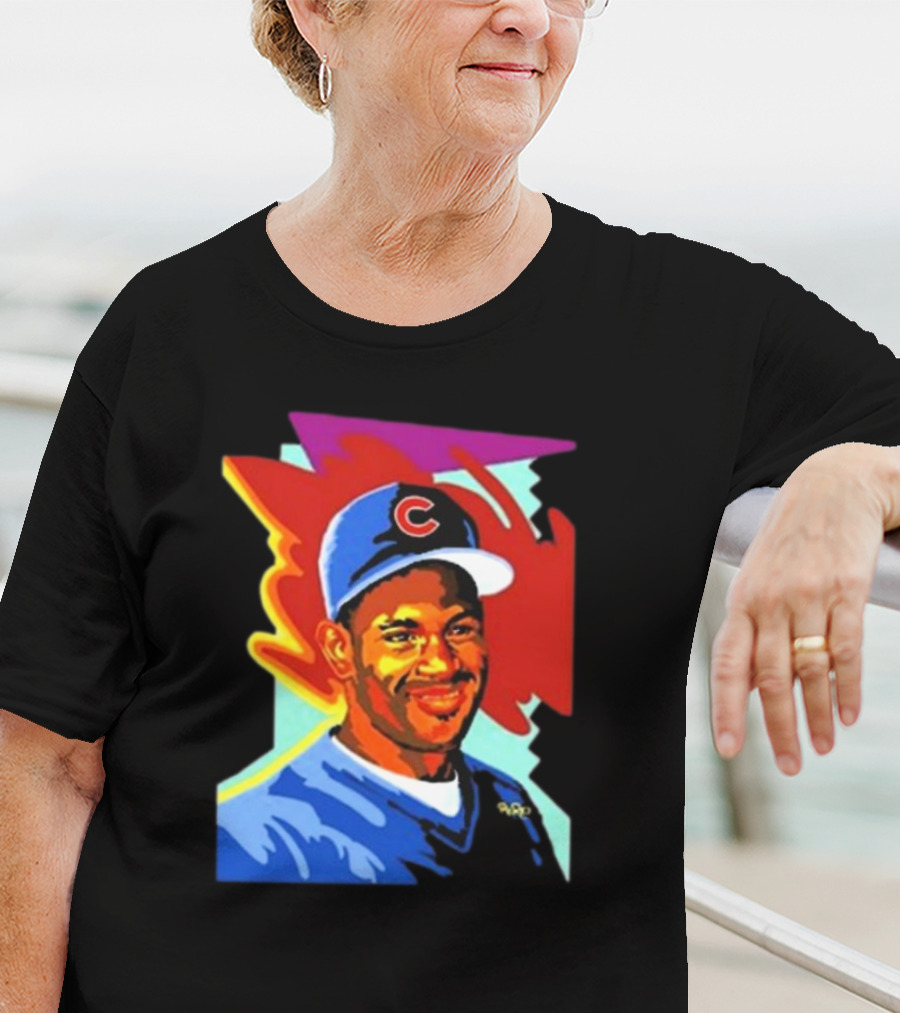 Sammy Cubs Portrait Colorful Art Baseball Cap T-Shirt