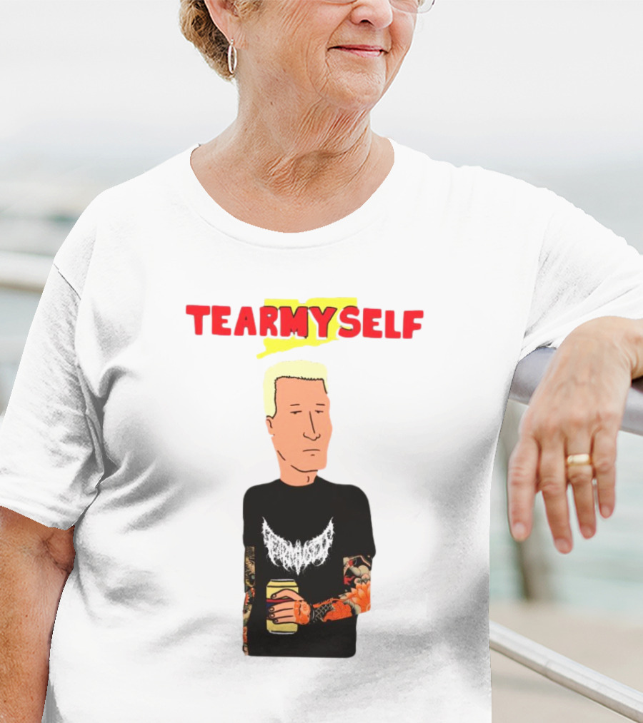 TEAR Myself Boomhauer Rick And Morty Crossover T-Shirt
