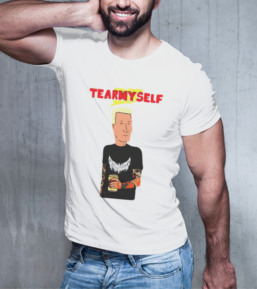 TEAR Myself Boomhauer Rick And Morty Crossover T-Shirt