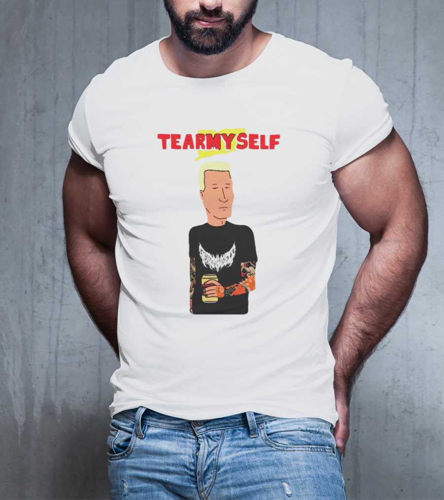 TEAR Myself Boomhauer Rick And Morty Crossover T-Shirt