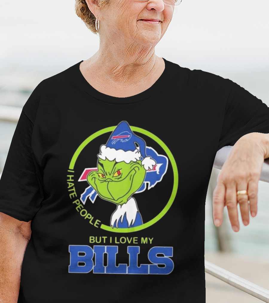 The Grinch I Hate People But I Love My Buffalo Bills T-Shirt