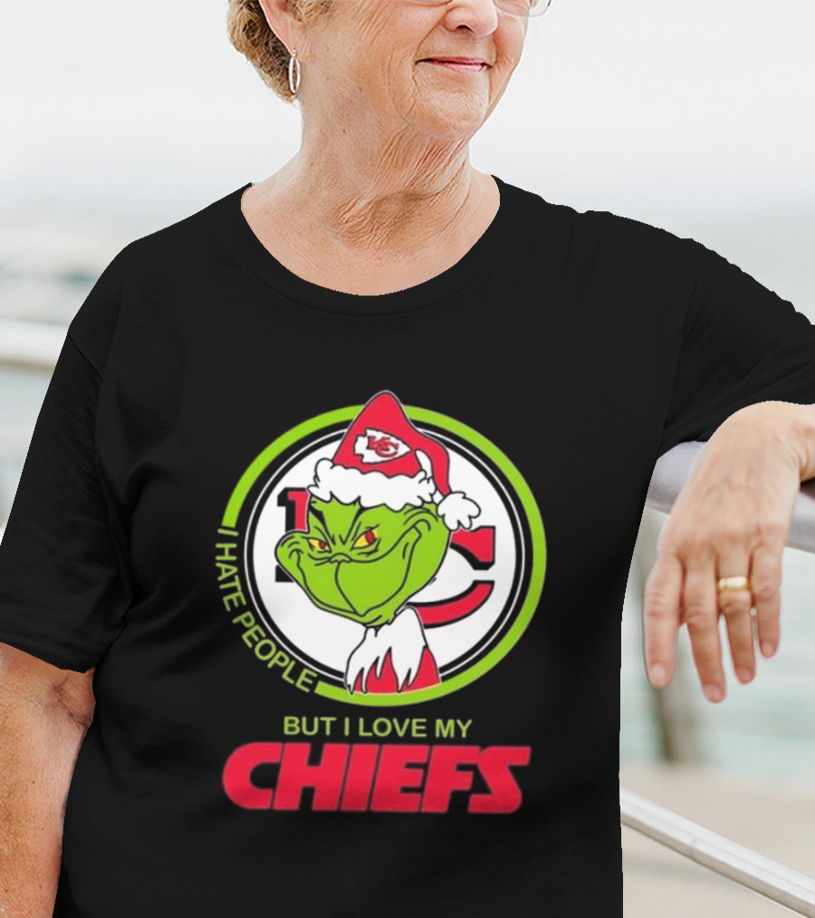 The Grinch I Hate People But I Love My Chiefs Kansas City T-Shirt