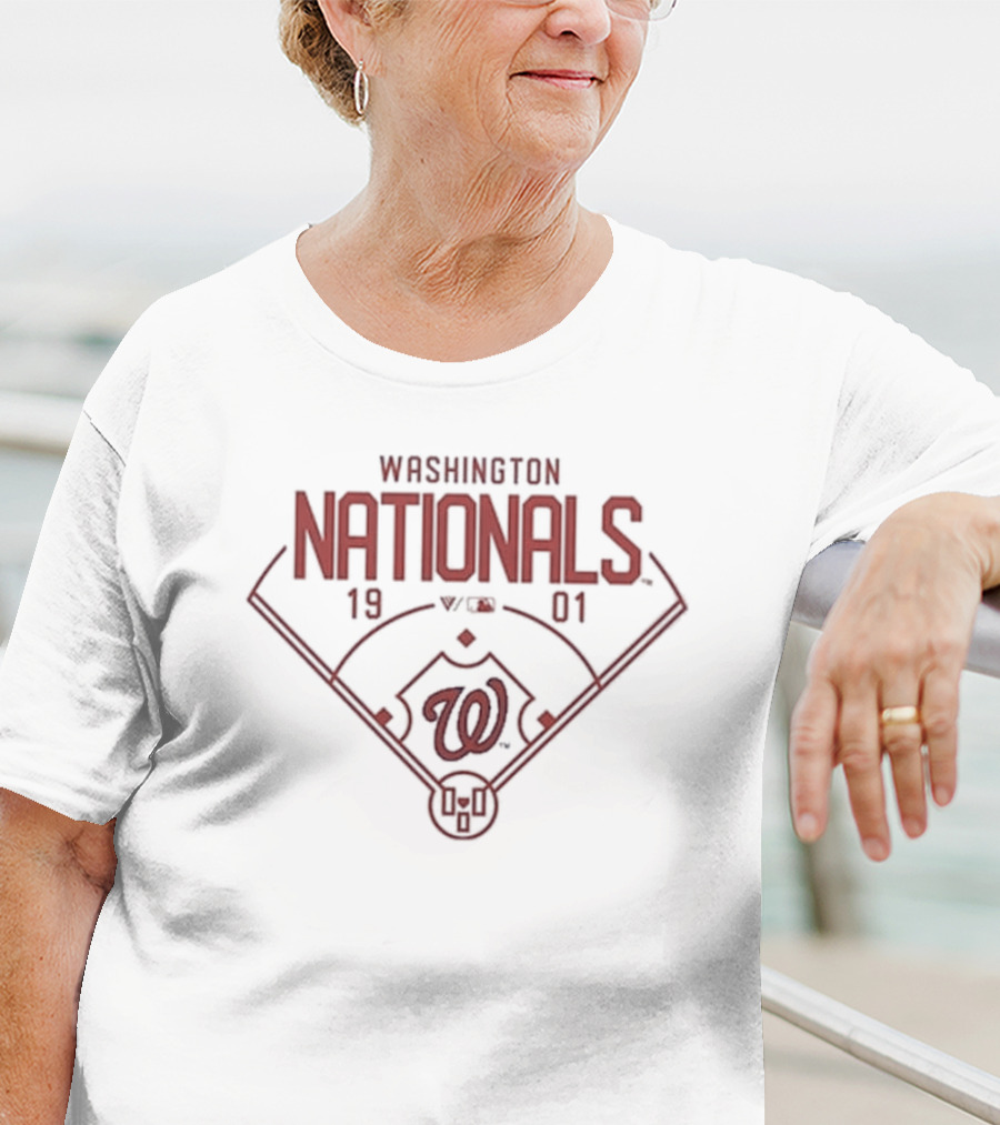 Washington Nationals 1901 Baseball Diamond Emblem T-Shirt