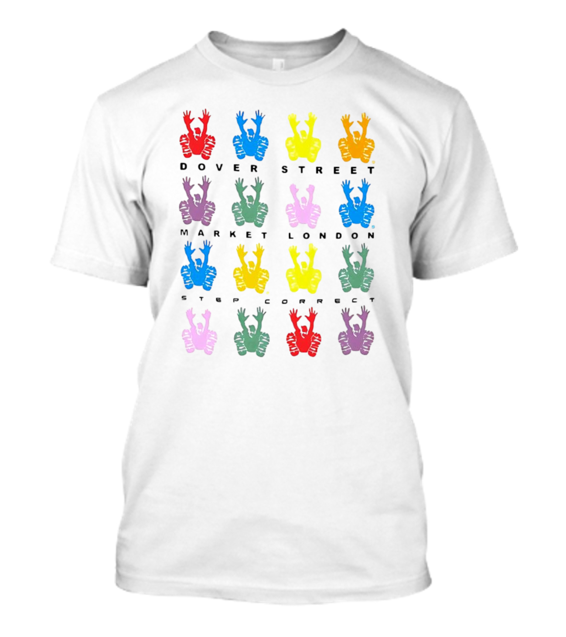 Dover Street Market London Clints DSM Correct Stencil Multicolor T-Shirt