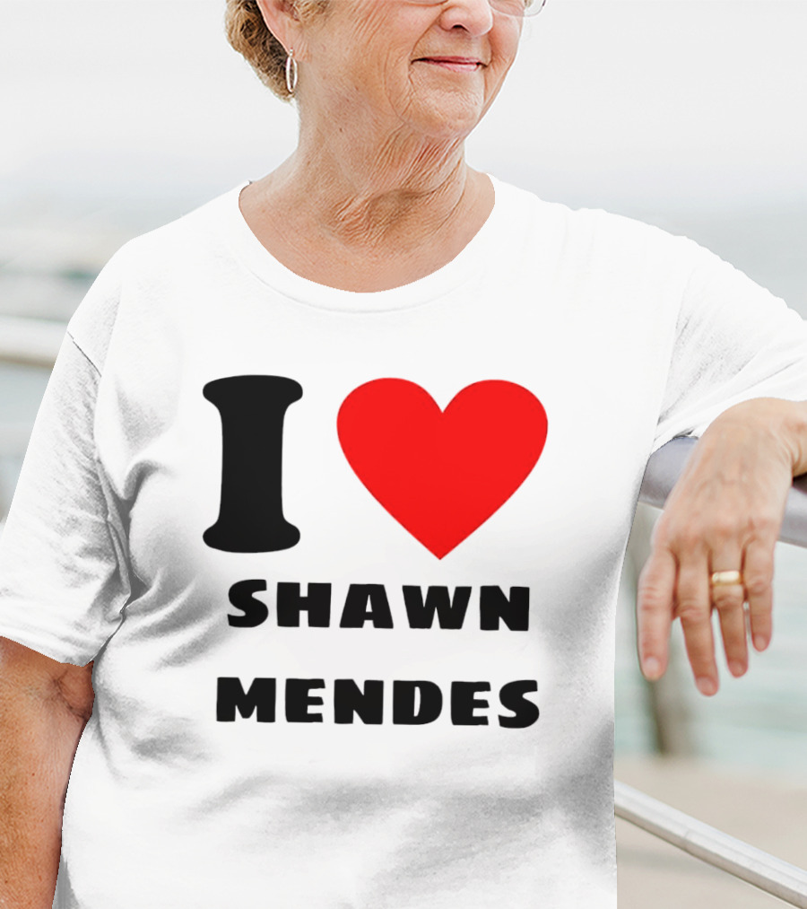 I Love Shawn Mendes Heart T-Shirt