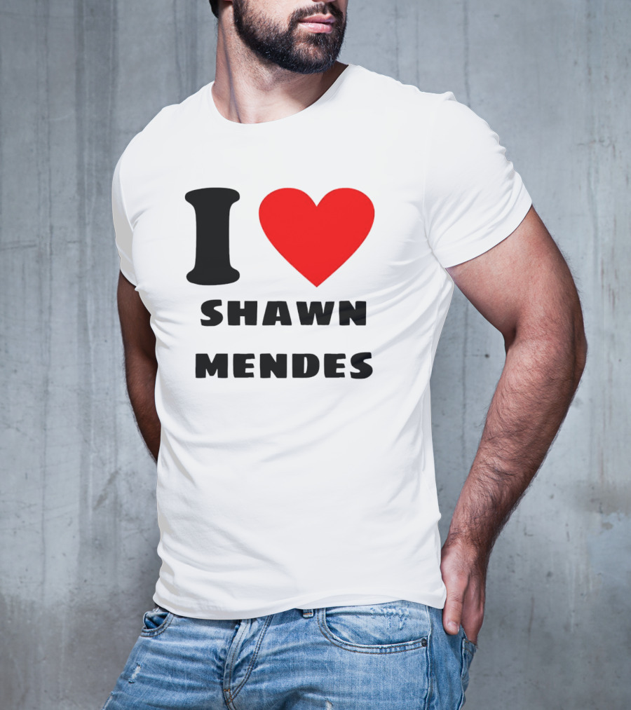 I Love Shawn Mendes Heart T-Shirt
