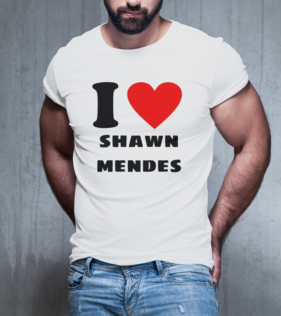 I Love Shawn Mendes Heart T-Shirt
