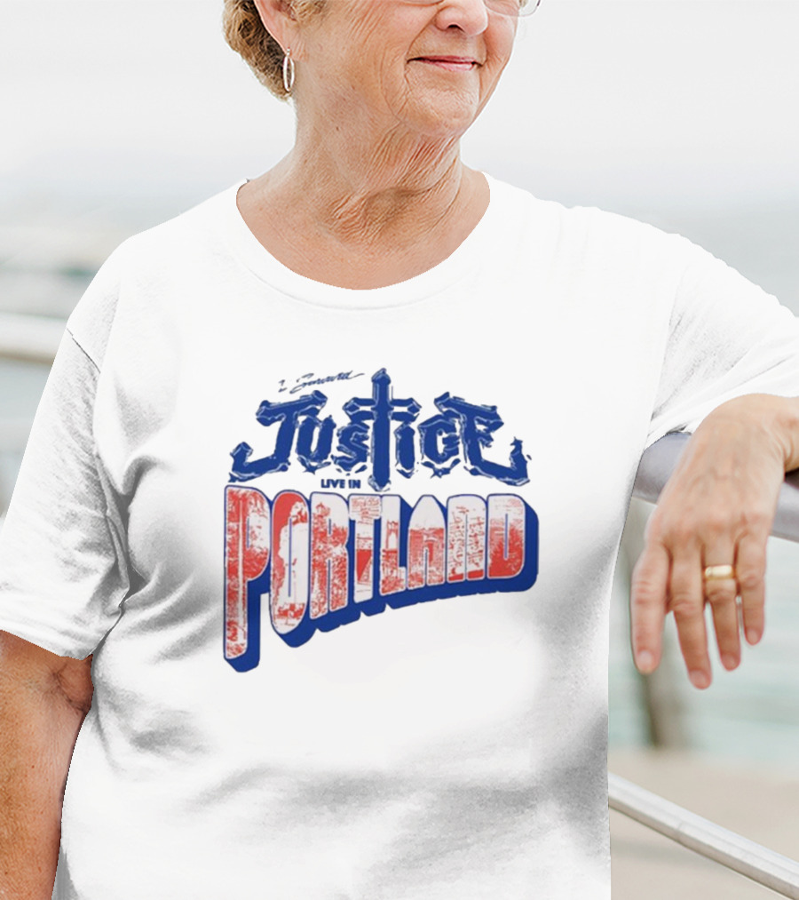 Justice Live In Portland Vintage Tour T-Shirt