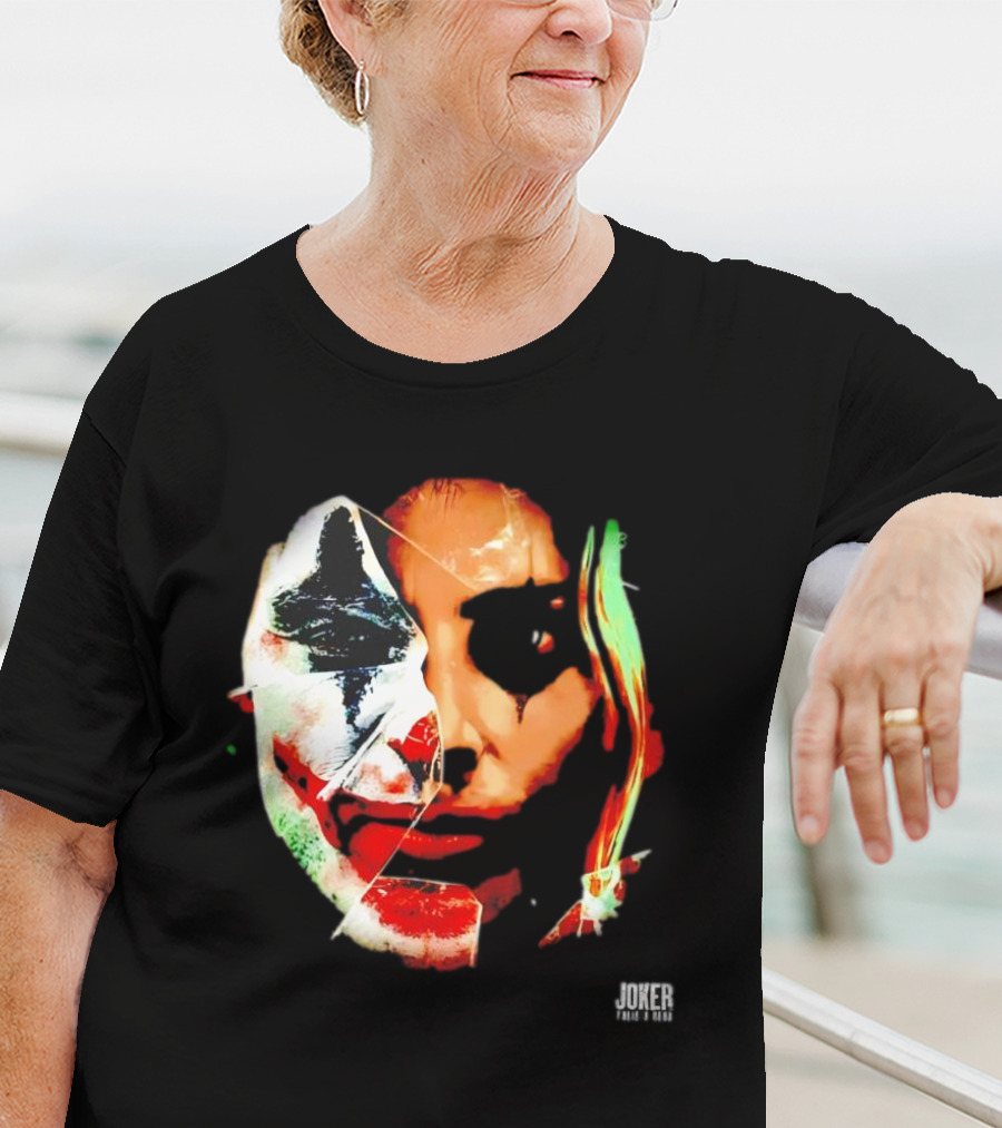 Joker Folie A Deux Fragmented Face Iconic Clown T-Shirt
