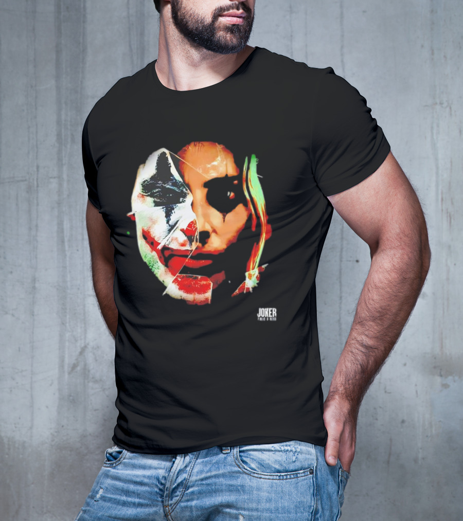 Joker Folie A Deux Fragmented Face Iconic Clown T-Shirt