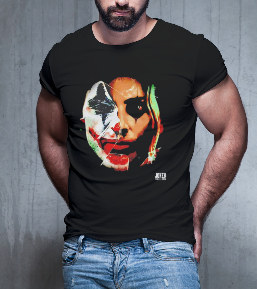 Joker Folie A Deux Fragmented Face Iconic Clown T-Shirt