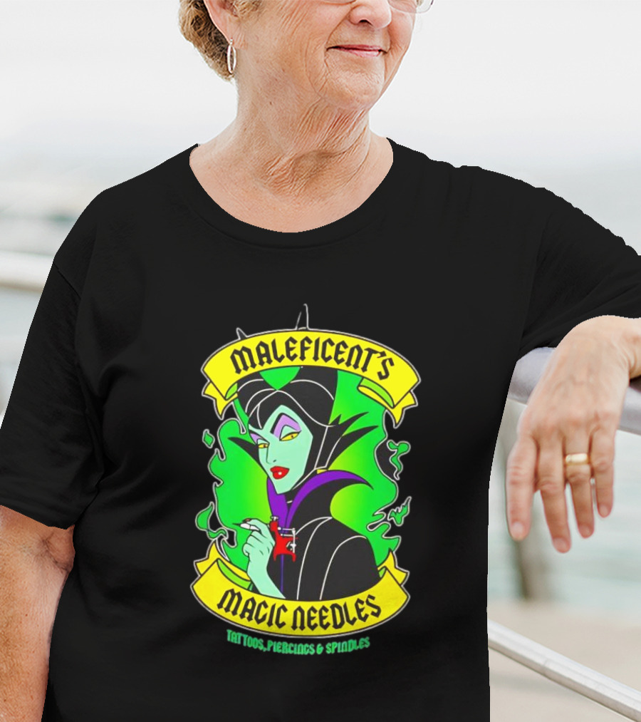 Maleficent's Magic Needles Tattoos Piercings And Spindles T-Shirt