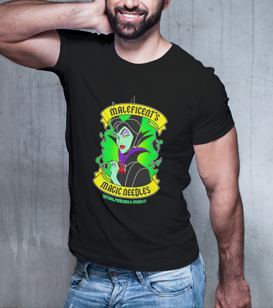 Maleficent's Magic Needles Tattoos Piercings And Spindles T-Shirt
