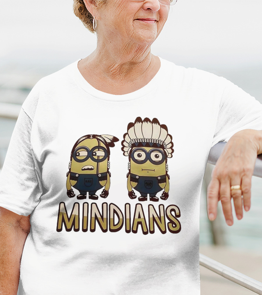 Mindian Minions With Native American Headdress T-Shirt