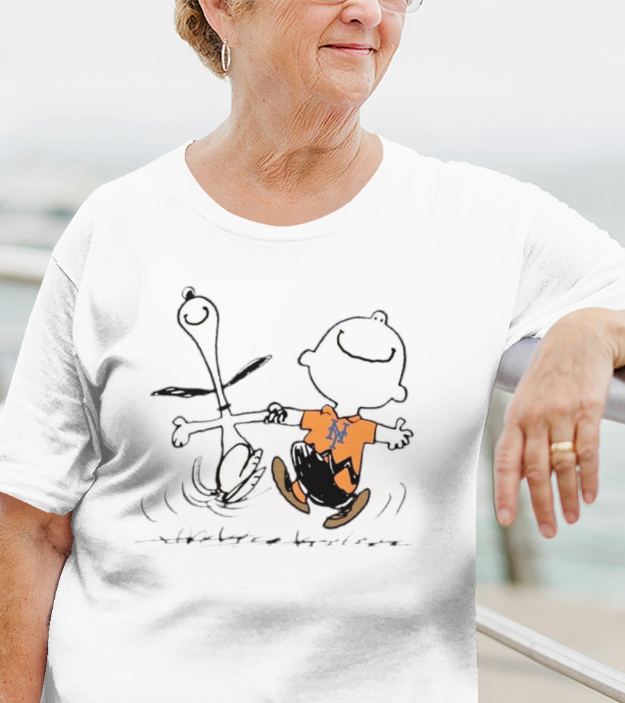 MLB NLDS New York Mets 7-2 MetsWin Snoopy Charlie Brown T-Shirt