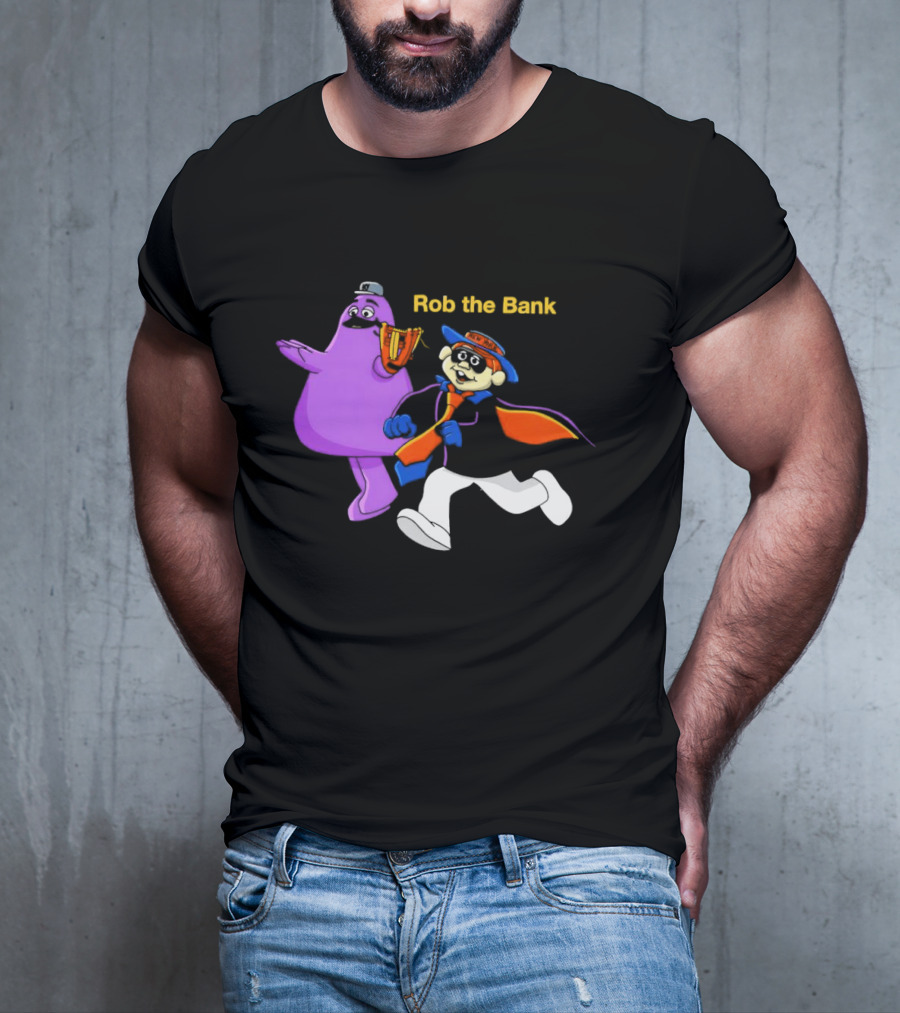 New York Mets Grimace Rob The Bank Hamburglar Duo T-Shirt