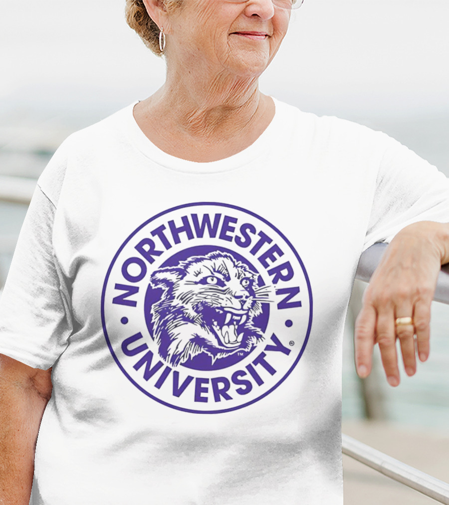 Northwestern University Vintage Wildcat Emblem T-Shirt