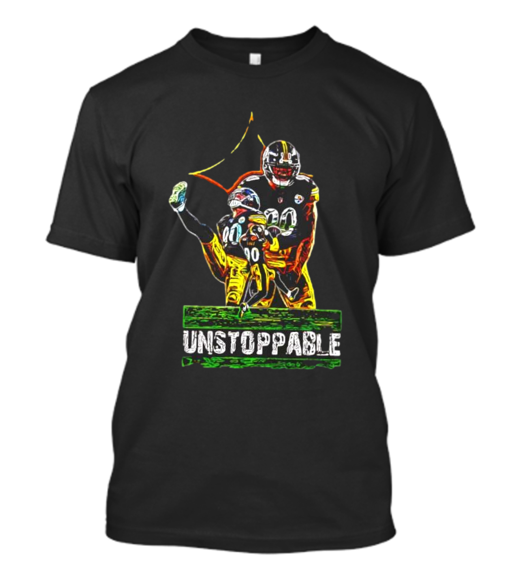 Pittsburgh Steelers T. J. Watt Unstoppable 90 Collage T-Shirt