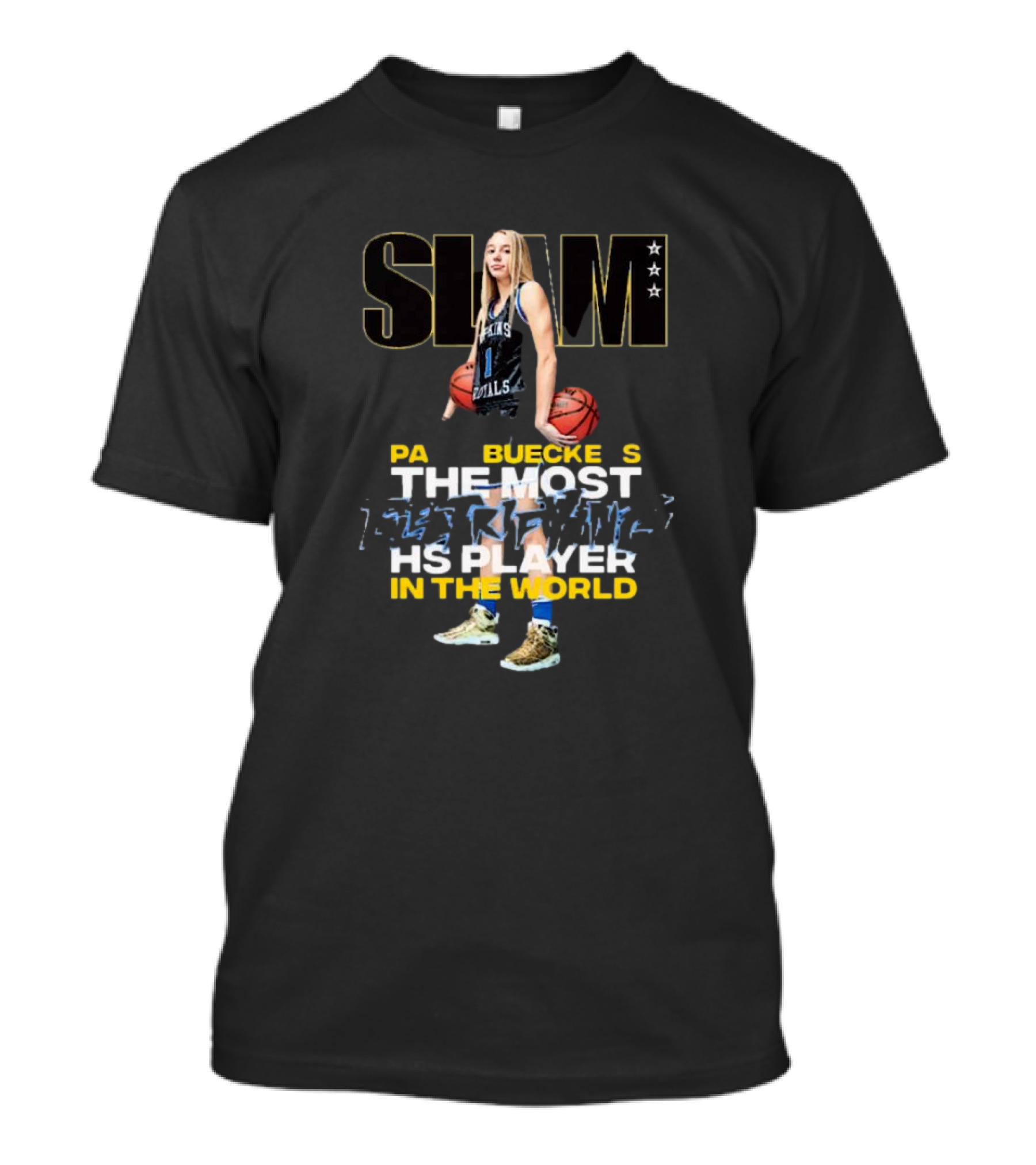 SLAM Cover Paige Bueckers The Most Electrifying HS Player In The World Basketball Star T-Shirt