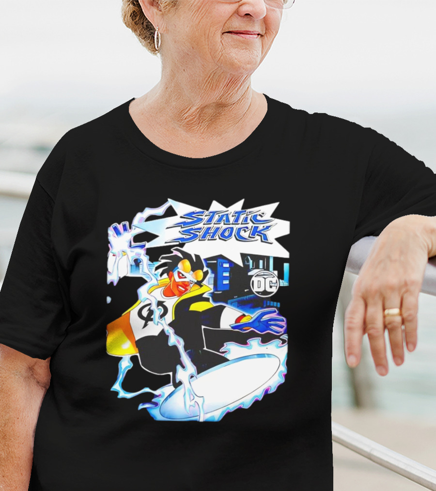 Static Shock DC Comics Electric Hero Iconic T-Shirt