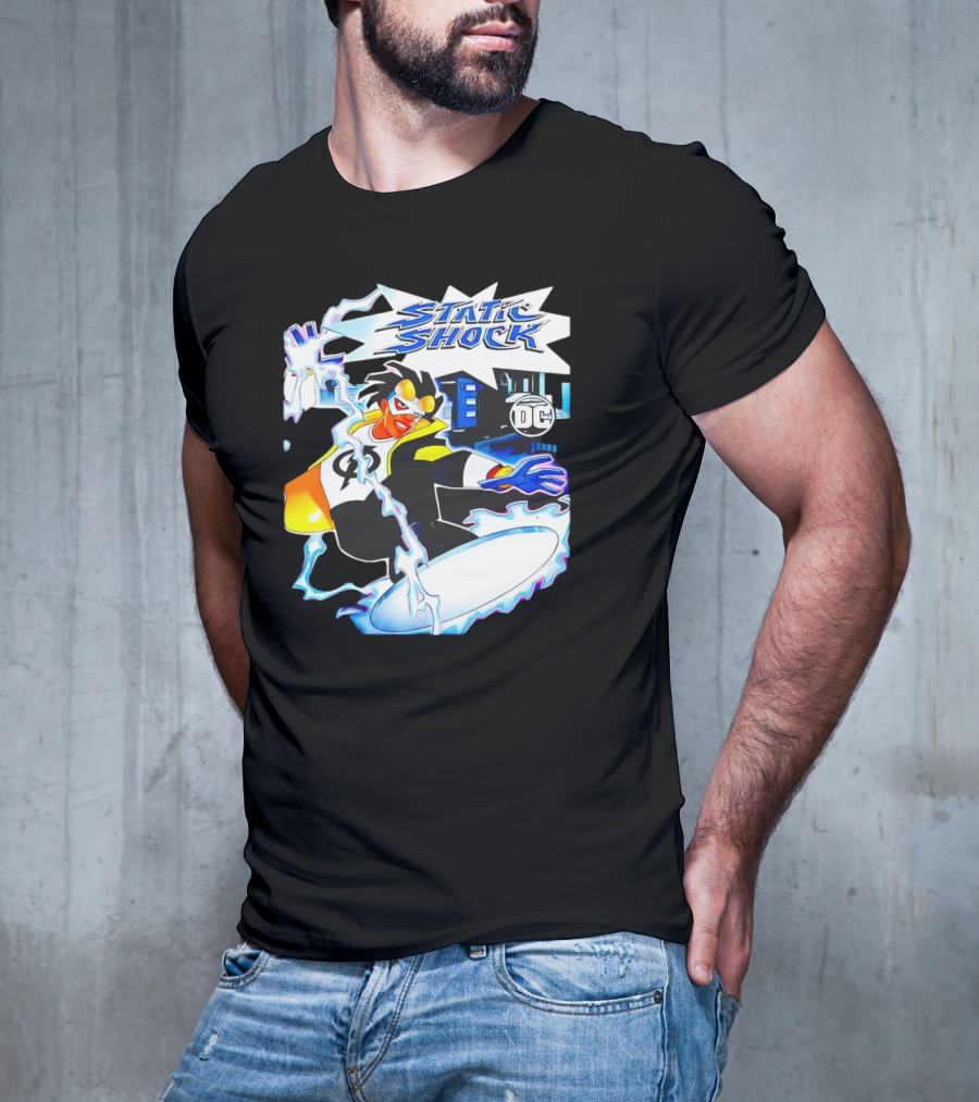 Static Shock DC Comics Electric Hero Iconic T-Shirt