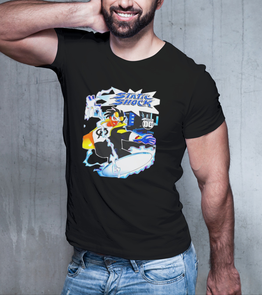 Static Shock DC Comics Electric Hero Iconic T-Shirt