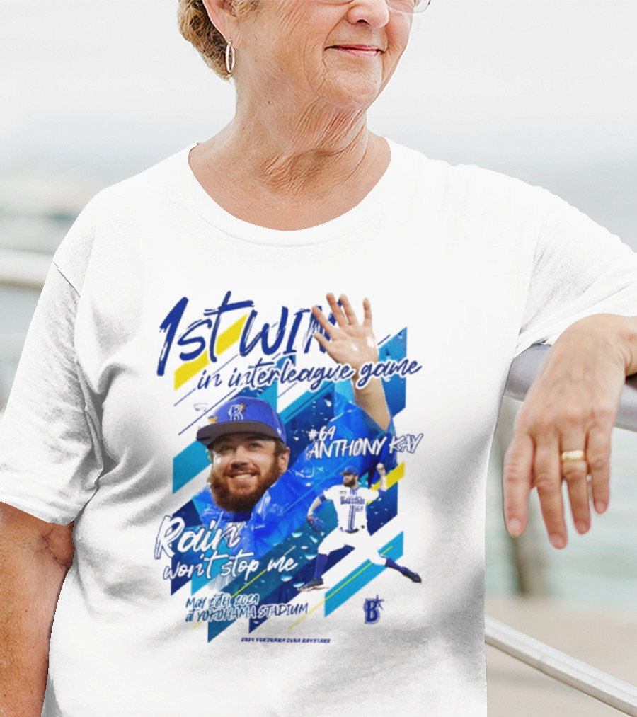 Anthony Kay 1st Win Interleague Game Rain Won’t Stop Me Victory T-Shirt