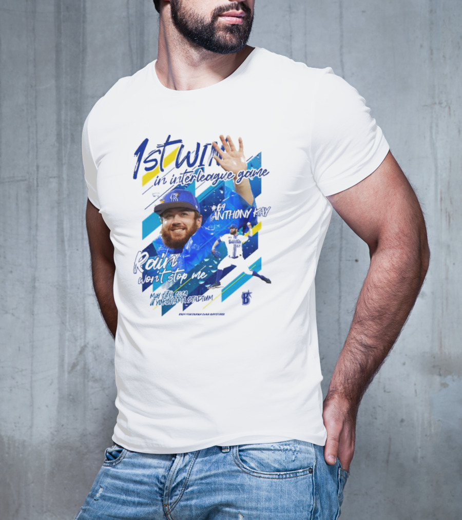 Anthony Kay 1st Win Interleague Game Rain Won’t Stop Me Victory T-Shirt