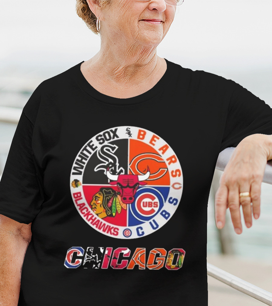 Chicago White Sox Bears Cubs Blackhawks Chicago T-Shirt