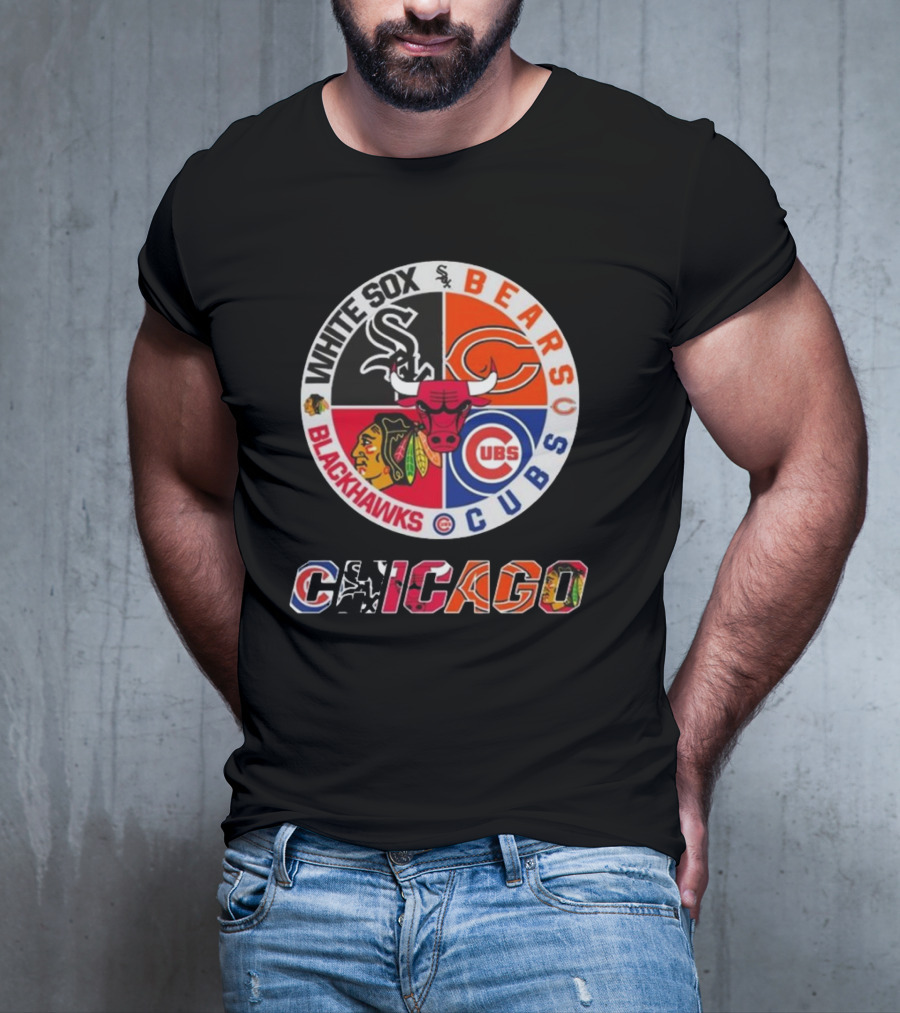 Chicago White Sox Bears Cubs Blackhawks Chicago T-Shirt