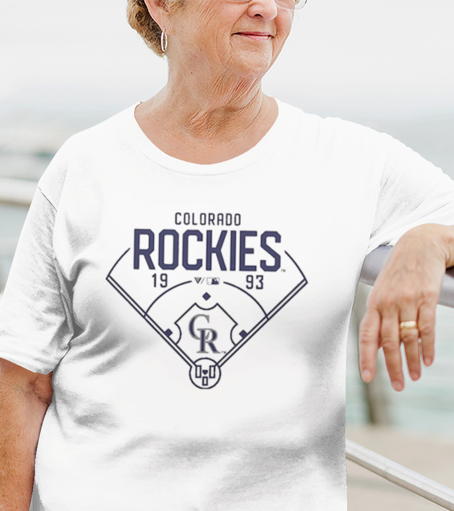 Colorado Rockies 1993 Baseball Field T-Shirt