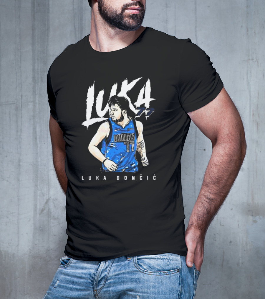 Luka Doncic #77 Dallas Mavericks NBA Player T-Shirt