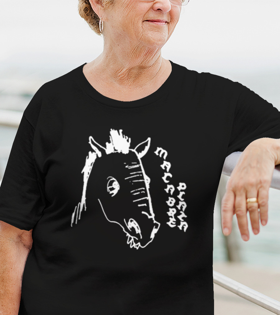 Macabre Plaza Horse Head Drawing T-Shirt