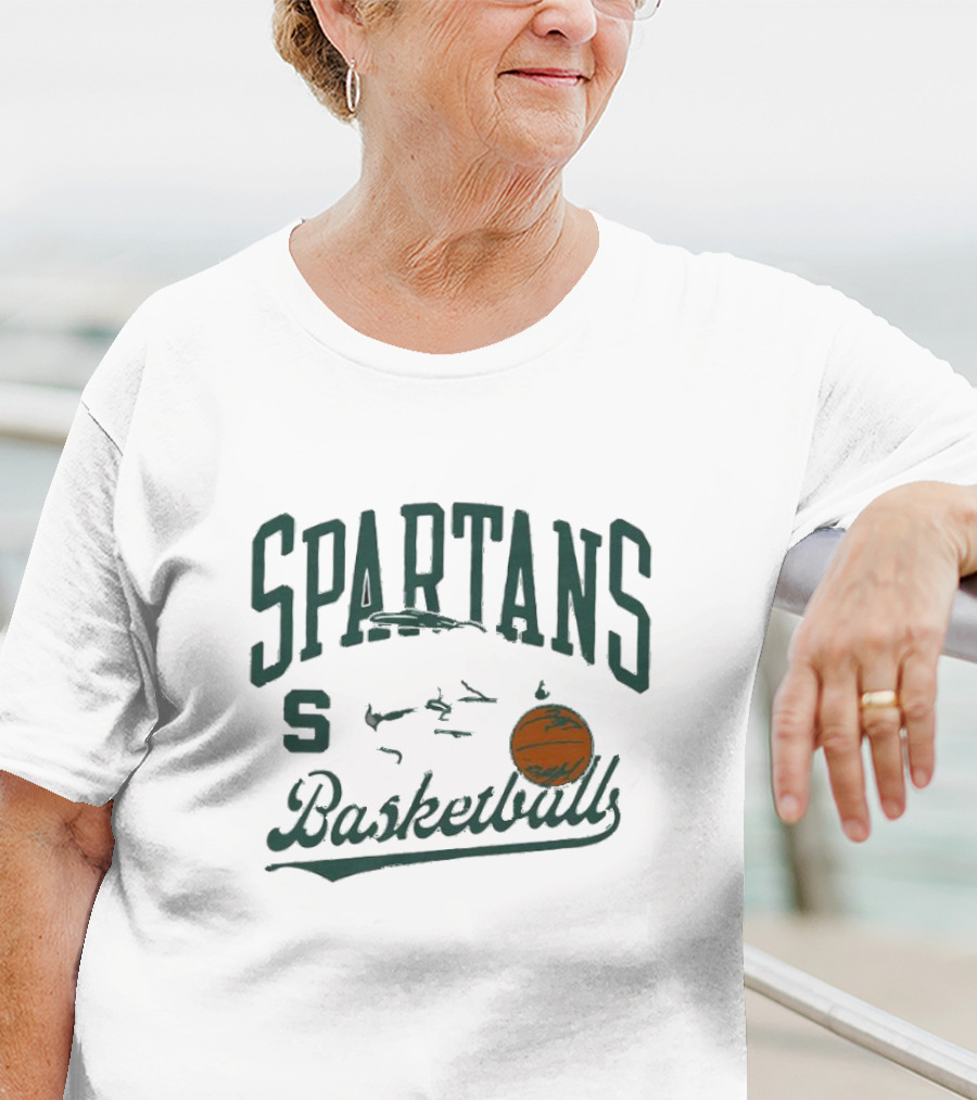 Michigan State Spartans Basketball Snoopy Dribbling T-Shirt