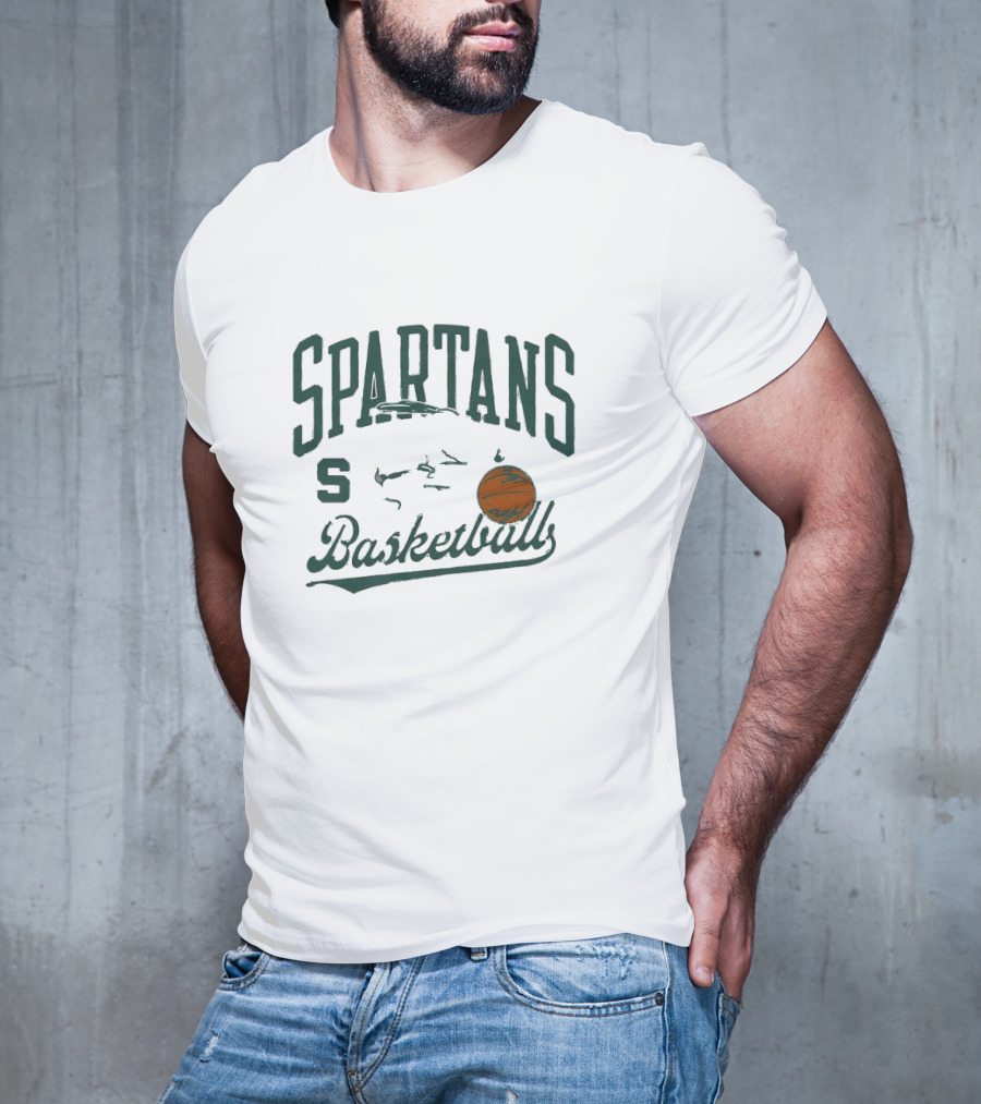Michigan State Spartans Basketball Snoopy Dribbling T-Shirt
