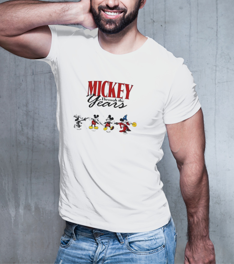 Mickey Through The Years 1926 1931 1936 1940 T-Shirt