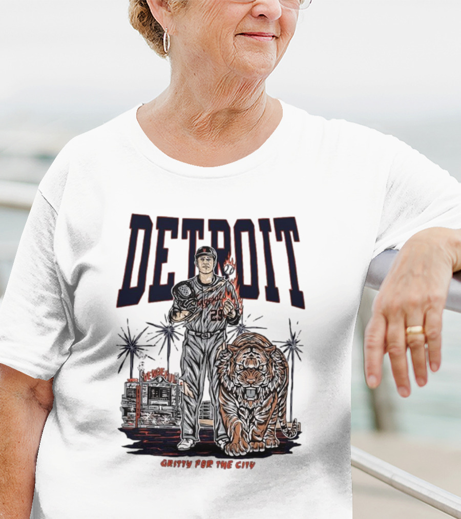 Detroit Tigers Gritty For The City Vengeful Collection MLB T-Shirt