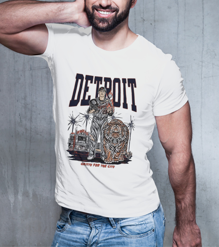 Detroit Tigers Gritty For The City Vengeful Collection MLB T-Shirt