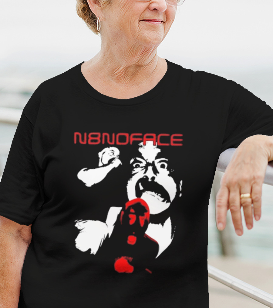 N8noface Expressive Faces Black Red T-Shirt