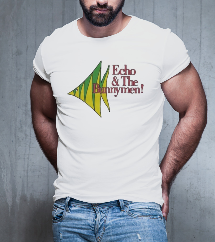 Echo And The Bunnymen Fish Graphic Bunnymen Store T-Shirt