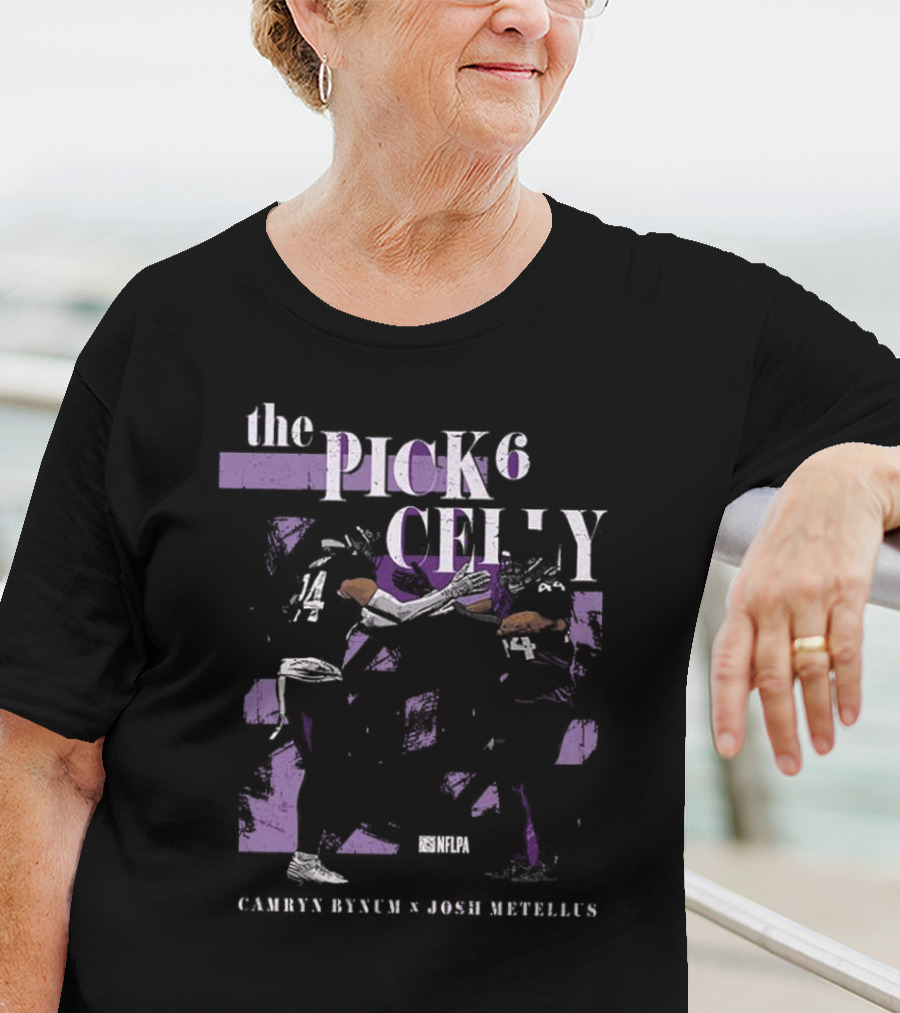 Camryn Bynum Josh Metellus The Pick Six Celly NFLPA Minnesota Vikings T-Shirt