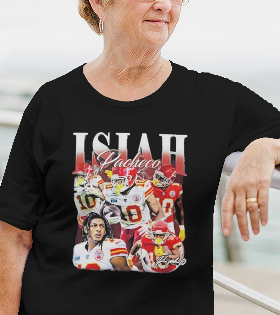 Isiah Pacheco Kansas City Chiefs Vintage Football Star T-Shirt
