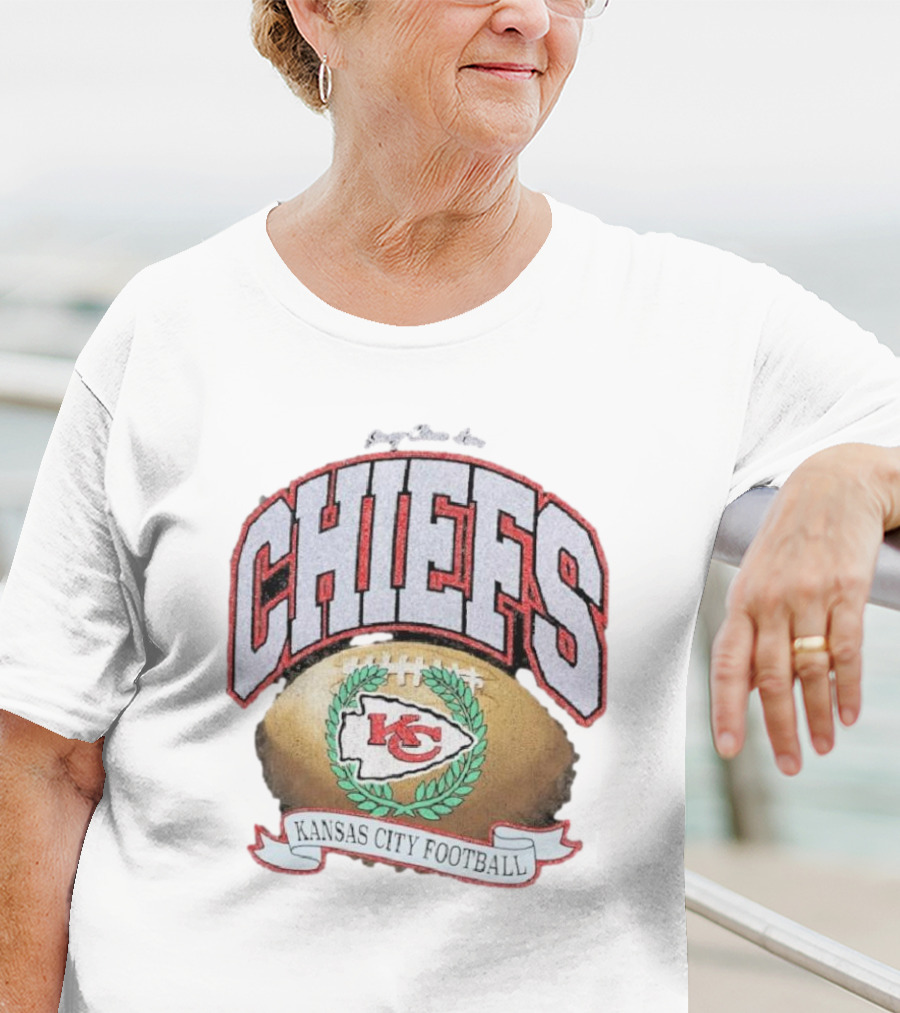 Kansas City Chiefs Strong Glitter Rocker Retro Football T-Shirt